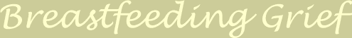 Breastfeeding Grief